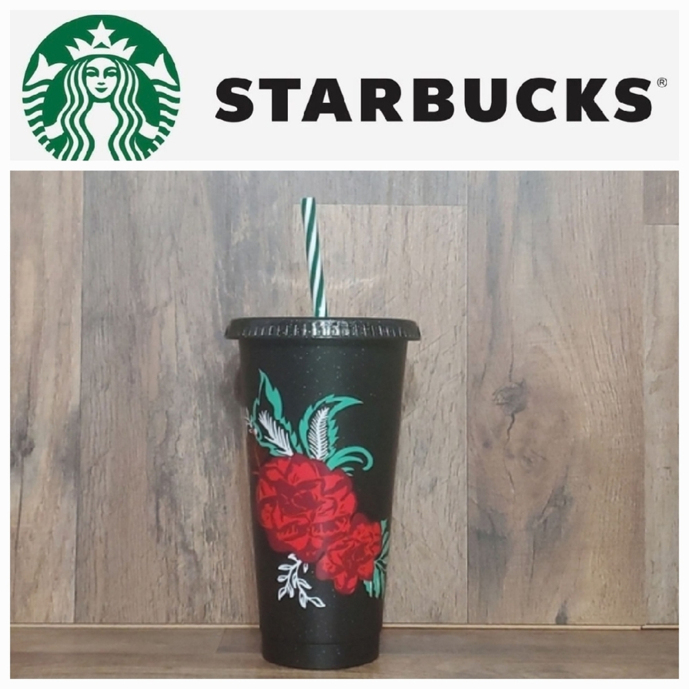 💚❤️🤍 Starbucks Winter Holiday 2022 Plastic Cup, 24 oz BNWOT